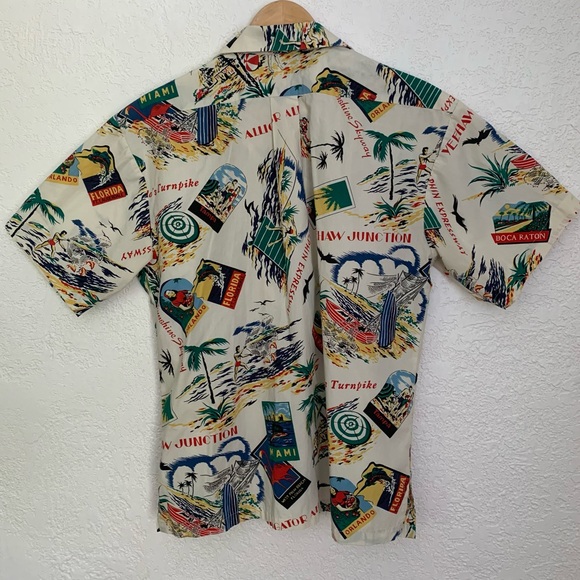 Vintage Florida Retro Postcard Turnpike Toll Collector Uniform Novelty Shirt Top - Picture 10 of 15